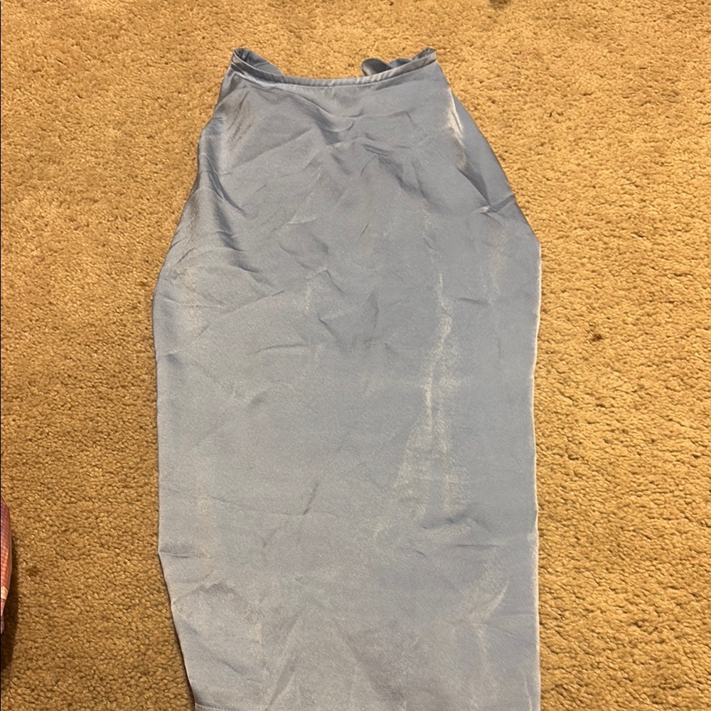 SHEIN Light Blue Halter Top